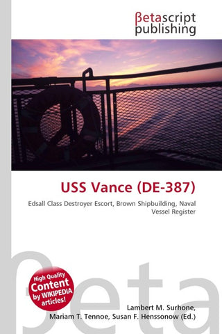 USS Vance (DE-387)