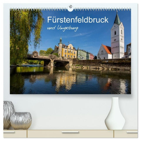 Fürstenfeldbruck und Umgebung (hochwertiger Premium Wandkalender 2027 DIN A2 quer), Kunstdruck in Hochglanz