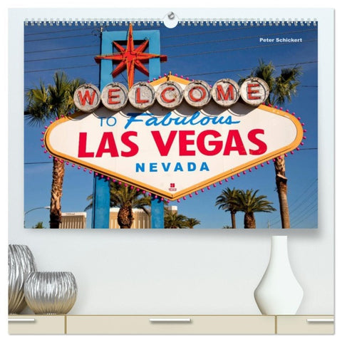Las Vegas (hochwertiger Premium Wandkalender 2026 DIN A2 quer), Kunstdruck in Hochglanz