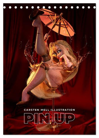 Pin Up Kalender Carsten Mell (Tischkalender 2027 DIN A5 hoch), CALVENDO Monatskalender