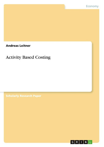 Activity Based Costing