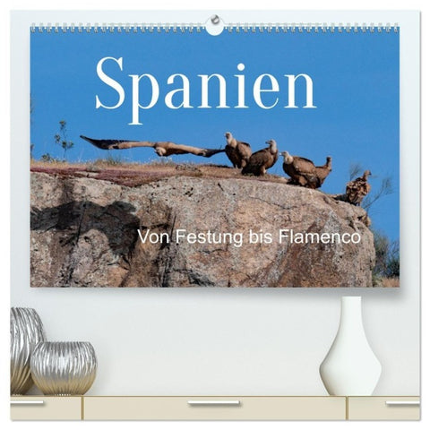 Von Festung bis Flamenco (hochwertiger Premium Wandkalender 2026 DIN A2 quer), Kunstdruck in Hochglanz