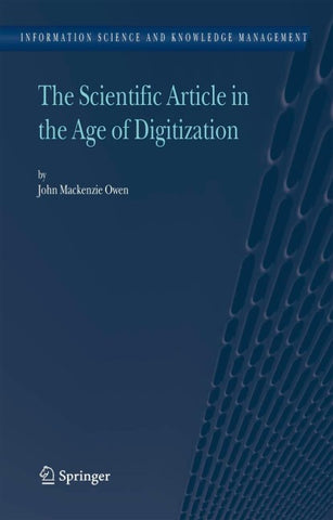 The Scientific Article in the Age of Digitization