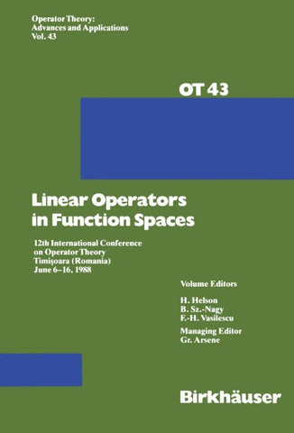 Linear Operators in Function Spaces