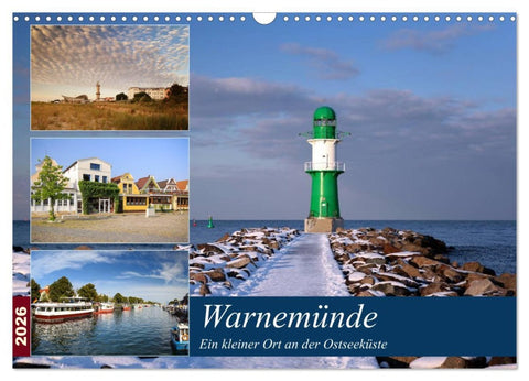 Urlaub in Warnemünde (Wandkalender 2026 DIN A3 quer), CALVENDO Monatskalender
