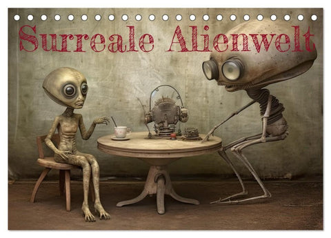Surreale Alienwelt (Tischkalender 2027 DIN A5 quer), CALVENDO Monatskalender
