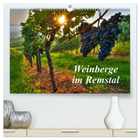 Weinberge im Remstal (hochwertiger Premium Wandkalender 2026 DIN A2 quer), Kunstdruck in Hochglanz