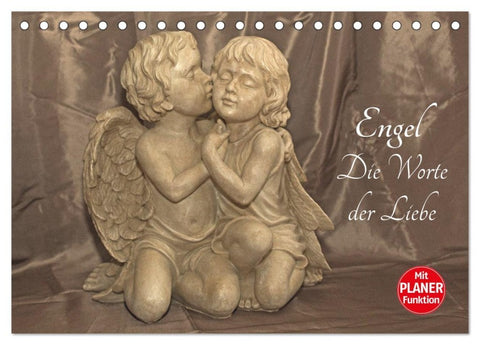 Engel - Die Worte der Liebe (Tischkalender 2026 DIN A5 quer), CALVENDO Monatskalender