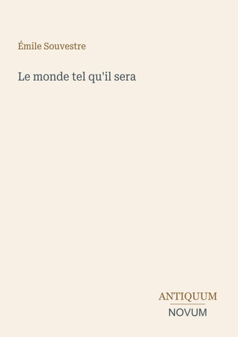 Le monde tel qu'il sera