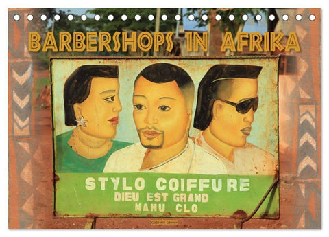 Barbershops in Afrika (Tischkalender 2027 DIN A5 quer), CALVENDO Monatskalender