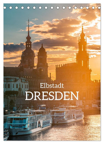 Elbstadt Dresden (Tischkalender 2027 DIN A5 hoch), CALVENDO Monatskalender