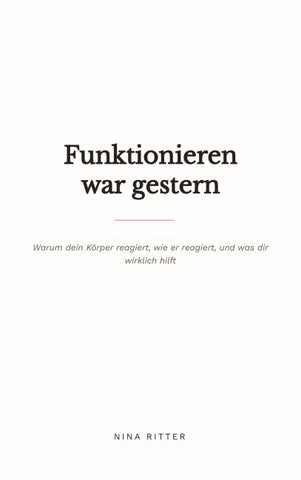 Funktionieren war gestern