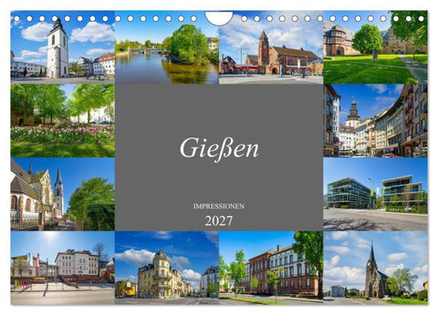 Gießen Impressionen (Wandkalender 2027 DIN A4 quer), CALVENDO Monatskalender
