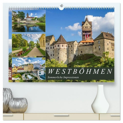 WESTBÖHMEN Sommerliche Impressionen (hochwertiger Premium Wandkalender 2027 DIN A2 quer), Kunstdruck in Hochglanz