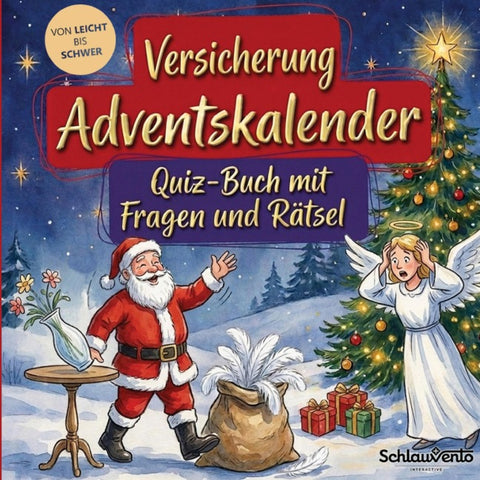 Versicherung-Adventskalender: Quiz-Buch mit Fragen und Rätsel