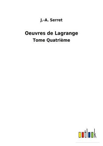 Oeuvres de Lagrange