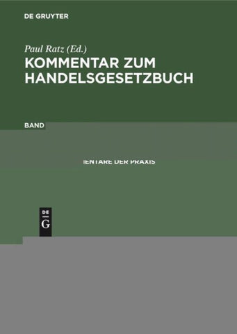 Kommentar zum Handelsgesetzbuch / §§ 383–460