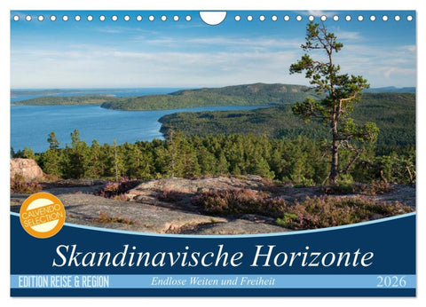 Skandinavische Horizonte (Wandkalender 2026 DIN A4 quer), CALVENDO Monatskalender