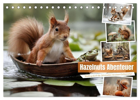 Hazelnuts Abenteuer (Tischkalender 2027 DIN A5 quer), CALVENDO Monatskalender