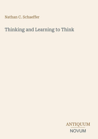 Thinking and Learning to Think
