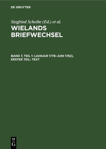 (Januar 1778–Juni 1782), Erster Teil: Text