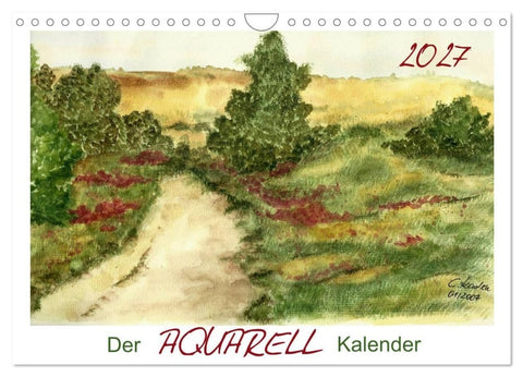 Der AQUARELL-Kalender (Wandkalender 2027 DIN A4 quer), CALVENDO Monatskalender