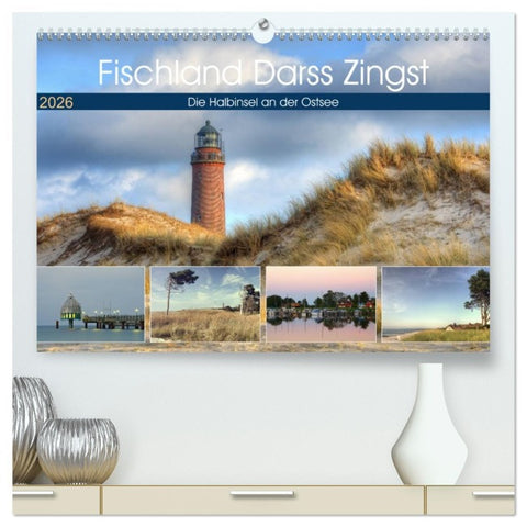 Fischland Darß Zingst - Die Halbinsel an der Ostsee (hochwertiger Premium Wandkalender 2026 DIN A2 quer), Kunstdruck in Hochglanz