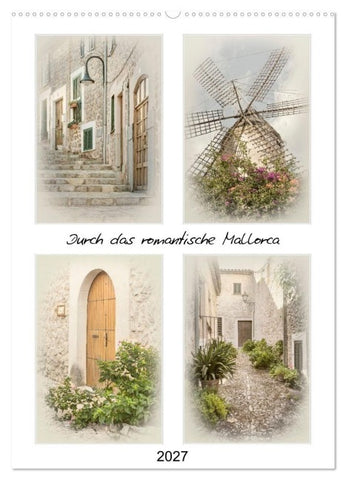 Durch das romantische Mallorca (Wandkalender 2027 DIN A2 hoch), CALVENDO Monatskalender
