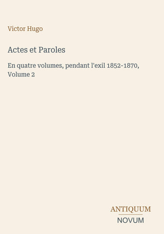 Actes et Paroles