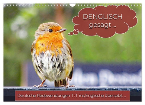 DENGLISCH gesagt... (Wandkalender 2027 DIN A3 quer), CALVENDO Monatskalender