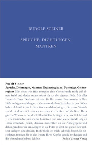 Sprüche, Dichtungen, Mantren