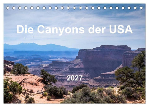 Die Canyons der USA (Tischkalender 2027 DIN A5 quer), CALVENDO Monatskalender