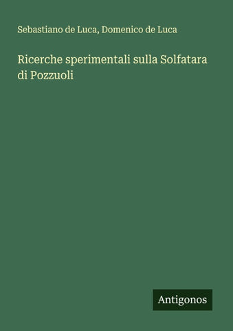 Ricerche sperimentali sulla Solfatara di Pozzuoli