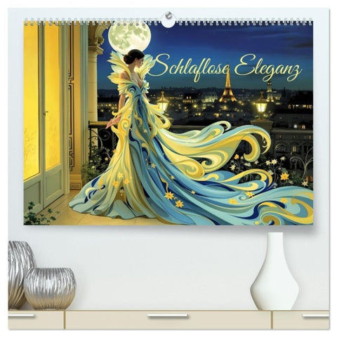 Schlaflose Eleganz (hochwertiger Premium Wandkalender 2027 DIN A2 quer), Kunstdruck in Hochglanz