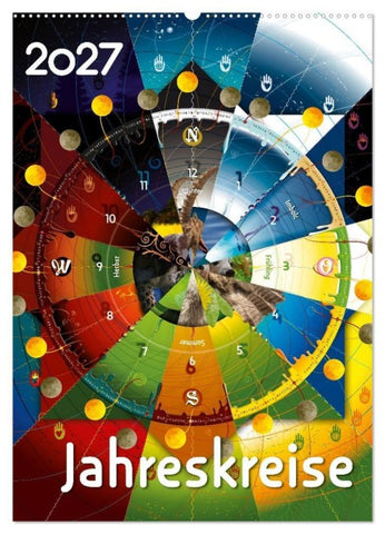 Jahreskreise (Wandkalender 2027 DIN A2 hoch), CALVENDO Monatskalender