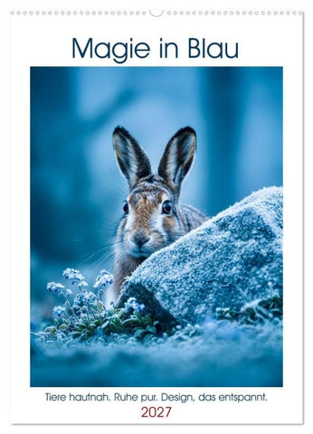 Magie in Blau (Wandkalender 2027 DIN A2 hoch), CALVENDO Monatskalender
