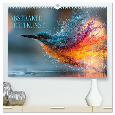 Abstrakte Lichtkunst (hochwertiger Premium Wandkalender 2027 DIN A2 quer), Kunstdruck in Hochglanz