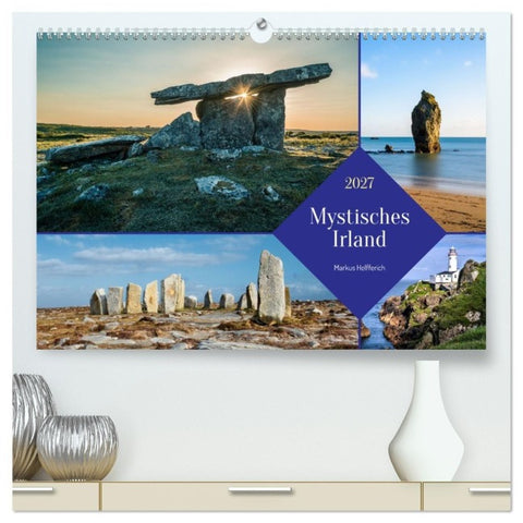 Mystisches Irland (hochwertiger Premium Wandkalender 2027 DIN A2 quer), Kunstdruck in Hochglanz