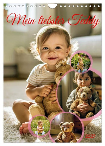 Mein liebster Teddy (Wandkalender 2027 DIN A4 hoch), CALVENDO Monatskalender
