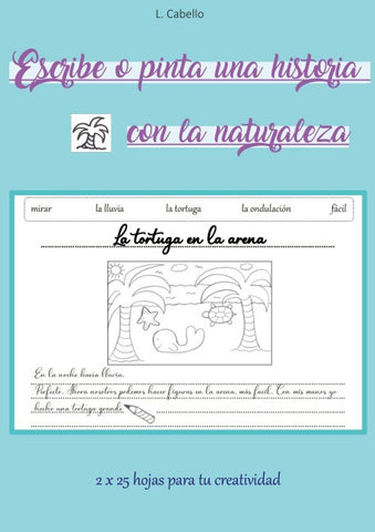 Escribe o pinta una historia con la naturaleza