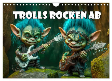 Trolls rocken ab (Wandkalender 2027 DIN A4 quer), CALVENDO Monatskalender