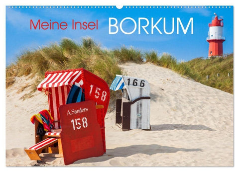 Meine Insel Borkum (Wandkalender 2027 DIN A2 quer), CALVENDO Monatskalender