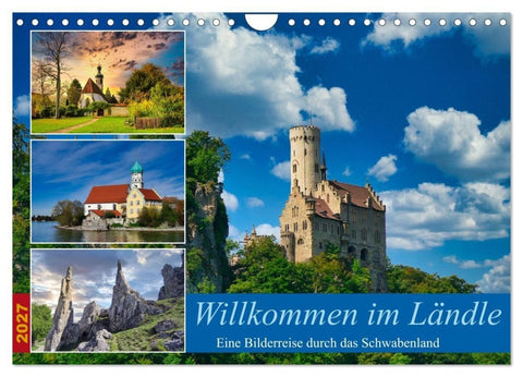 Willkommen im Ländle (Wandkalender 2027 DIN A4 quer), CALVENDO Monatskalender