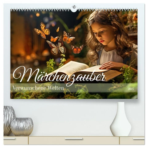 Märchenzauber - Verwunschene Welten (hochwertiger Premium Wandkalender 2027 DIN A2 quer), Kunstdruck in Hochglanz