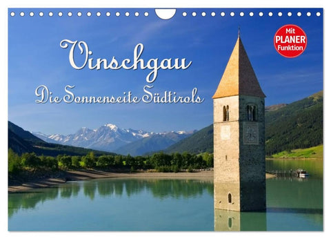 Vinschgau - Die Sonnenseite Südtirols (Wandkalender 2026 DIN A4 quer), CALVENDO Monatskalender