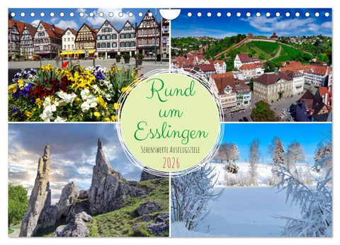 Rund um Esslingen (Wandkalender 2026 DIN A4 quer), CALVENDO Monatskalender