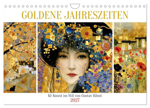 Goldene Jahreszeiten (Wandkalender 2027 DIN A4 quer), CALVENDO Monatskalender