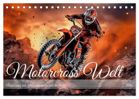Motorcross Welt (Tischkalender 2026 DIN A5 quer), CALVENDO Monatskalender