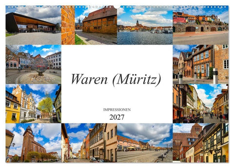 Waren Müritz Impressionen (Wandkalender 2027 DIN A2 quer), CALVENDO Monatskalender