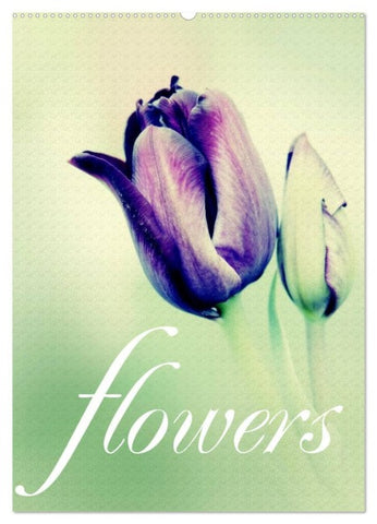 flowers (Wandkalender 2026 DIN A2 hoch), CALVENDO Monatskalender
